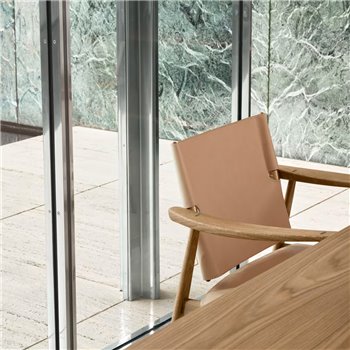 Sillón Huntsman BM1106 - Roble aceite/Leather saddle Natural