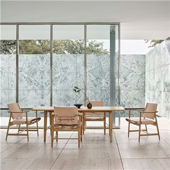 Sillón Huntsman BM1106 - Roble aceite/Leather saddle Natural