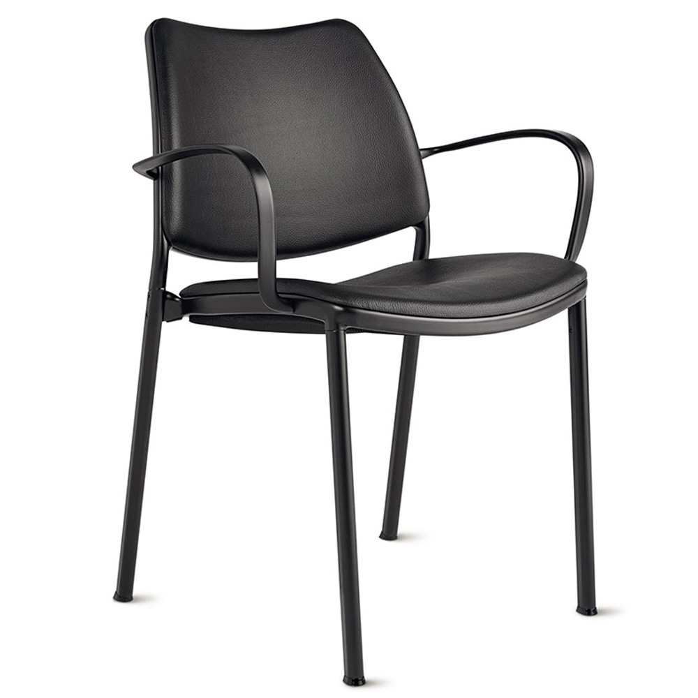 Sillón Gas Negro Tapizado Stua