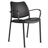Sillón Gas Negro Tapizado Stua