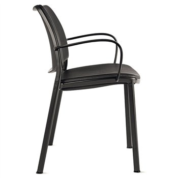 Sillón Gas Negro Tapizado Stua