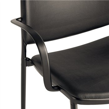 Sillón Gas Negro Tapizado Stua