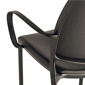 Sillón Gas Negro Tapizado Stua