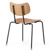 Silla Vega VLA26T Carl Hansen and Son - Roble barniz Acero negro