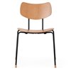 Silla Vega VLA26T Carl Hansen and Son - Roble barniz Acero negro