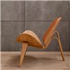 Butaca Shell CH07 Piel Carl Hansen and Son - Roble aceite/Leather Thor 307