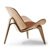 Butaca Shell CH07 Piel Carl Hansen and Son - Roble aceite/Leather Thor 307