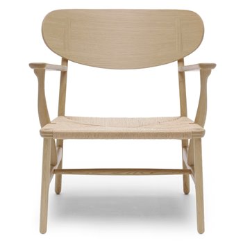 Butaca CH22 Carl Hansen and Son - Roble jabonado cuerda natural