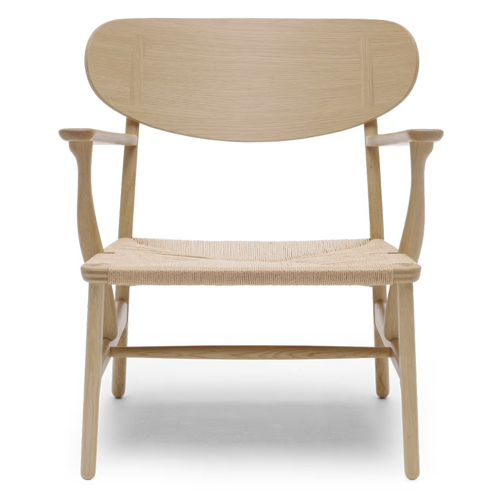 Butaca CH22 Carl Hansen and Son - Roble jabonado cuerda natural