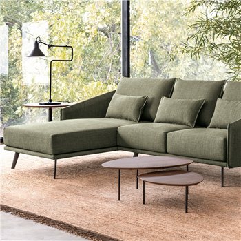 Chaise longue con brazo Costura Stua