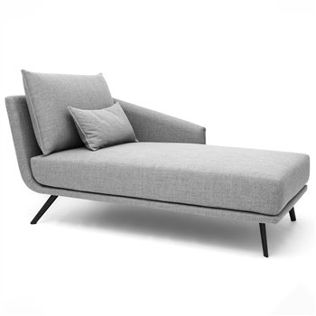 Chaise longue con brazo Costura Stua
