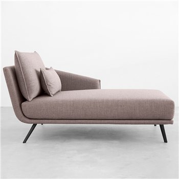 Chaise longue con brazo Costura Stua