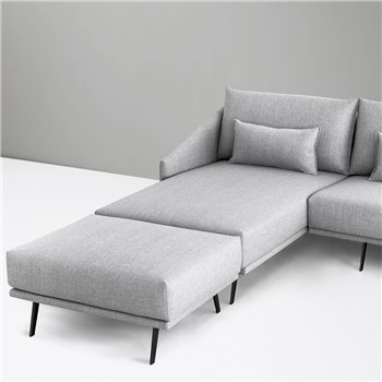 Chaise longue con brazo Costura Stua