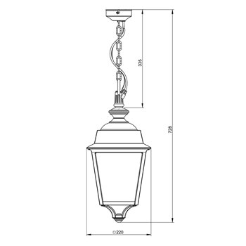 Lámpara suspensión Place des Vosges 1 Évolution Roger Pradier