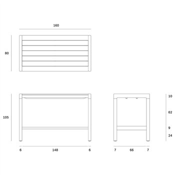 Mesa Bar Jack Outdoor Ethnicraft