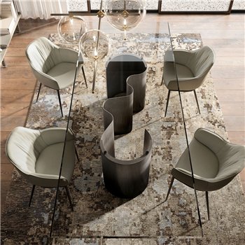 Mesa Papel cristal Cattelan Italia