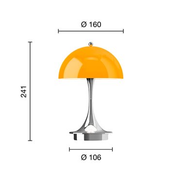 Lámpara Portátil Panthella 160 The Originals Louis Poulsen