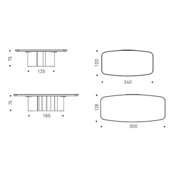 Mesa Papel Keramik Premium Cattelan Italia