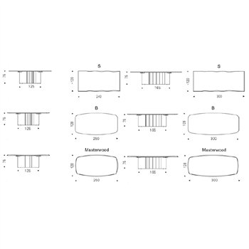Mesa Papel Wood Cattelan Italia