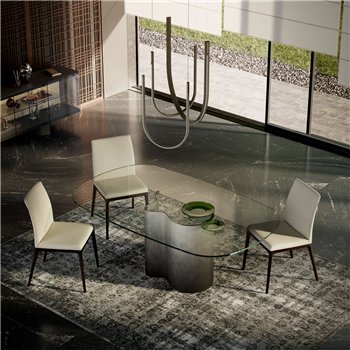 Mesa Papelito cristal Cattelan Italia