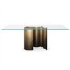 Mesa Papelito cristal Cattelan Italia
