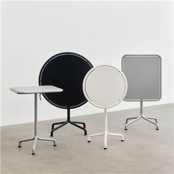 Mesa redonda Deville Hay - white 55 y black 80