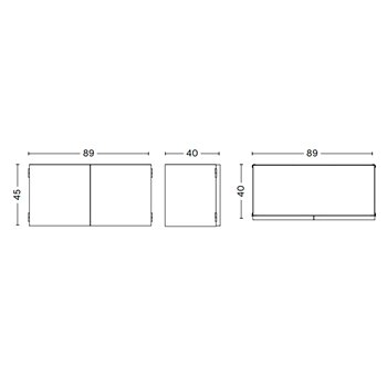 Aparador Perforated Cabinet Wall Hay