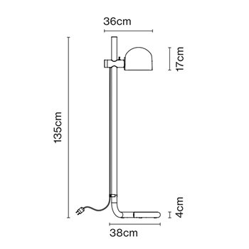 Lámpara pie Lauro Marset