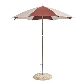 Parasol Terrazza Octagon Hay - Off-white and burgundy