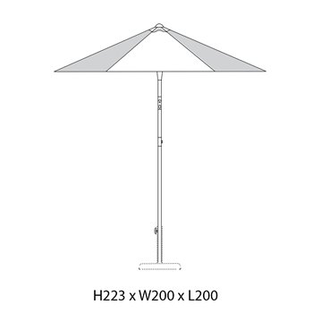 Parasol Terrazza Octagon Hay