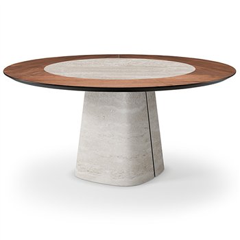 Mesa Rado Ker-Wood Round Cattelan Italia