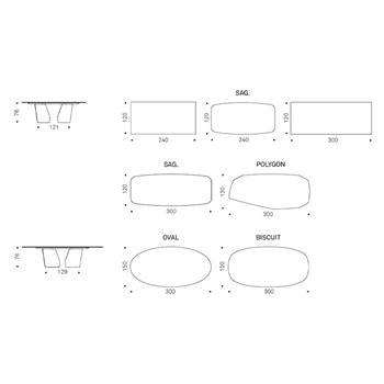 Mesa Senator Keramik Cattelan Italia