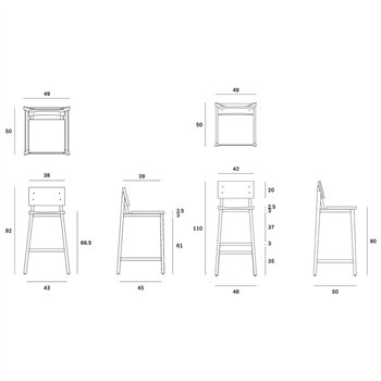 Taburete N3/N4 Ethnicraft