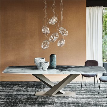 Mesa Stratos CrystalArt Cattelan Italia