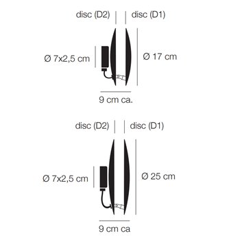 Aplique pared Ledram W Catellani & Smith