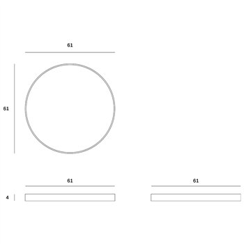 Bandeja Aged Clear Round Ethnicraft