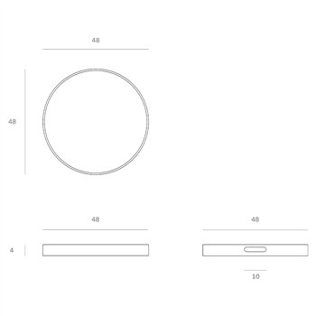 Bandeja Gold Leaf Dots Ethnicraft