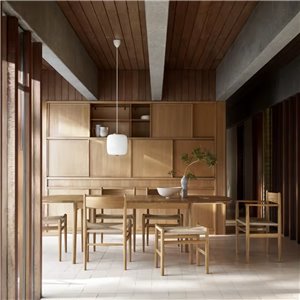 Silla CH37 Carl Hansen and Son - Roble aceite Cuerda natural