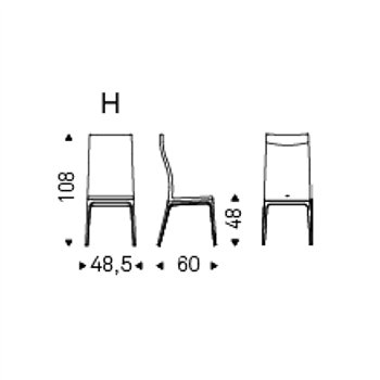 Silla Arcadia Alto Cattelan Italia