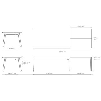Mesa SH900 extensible Carl Hansen and Son