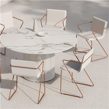 Silla Espagueti tapizada Gandia Blasco