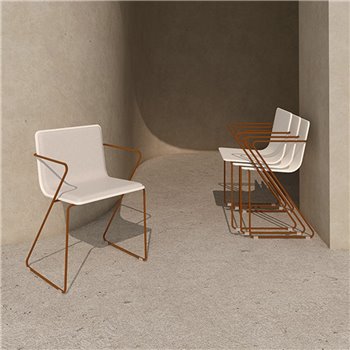 Silla Espagueti tapizada Gandia Blasco