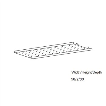 Estante Metal Low Galvanizado String Furniture