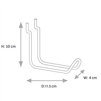 Doble gancho vertical String Furniture