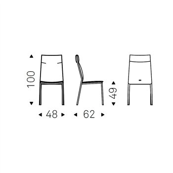 Silla Isabel Alta Cattelan Italia