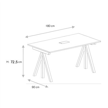Mesa de conferencia String Furniture