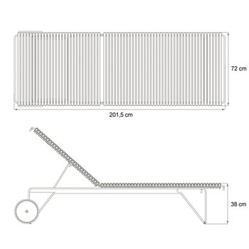 Tumbona Click ajustable Houe