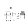 Silla Norma Couture Brazos Cattelan Italia