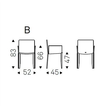 Silla Piuma Brazos Cattelan Italia