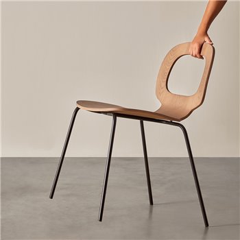 Silla madera Halo Metal 4 patas Blasco&Vila